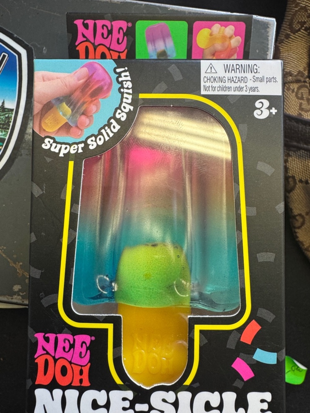 NeeDoh Nice-Sicle Popsicle Squishy toy multi color as is discoloration